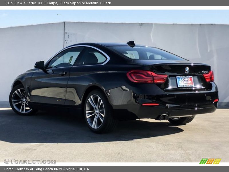 Black Sapphire Metallic / Black 2019 BMW 4 Series 430i Coupe