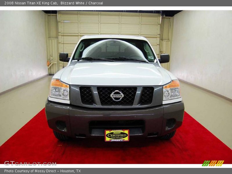 Blizzard White / Charcoal 2008 Nissan Titan XE King Cab