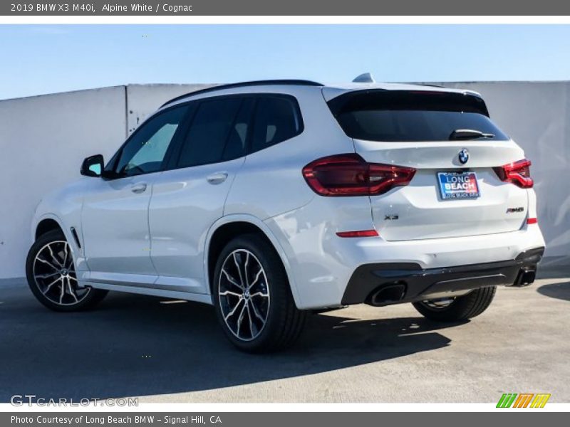 Alpine White / Cognac 2019 BMW X3 M40i