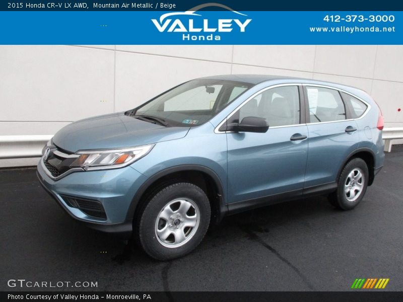 Mountain Air Metallic / Beige 2015 Honda CR-V LX AWD