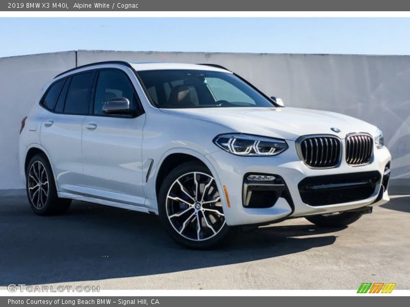 Alpine White / Cognac 2019 BMW X3 M40i