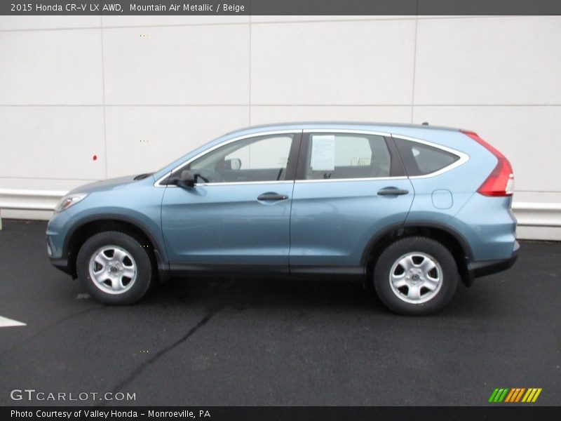 Mountain Air Metallic / Beige 2015 Honda CR-V LX AWD