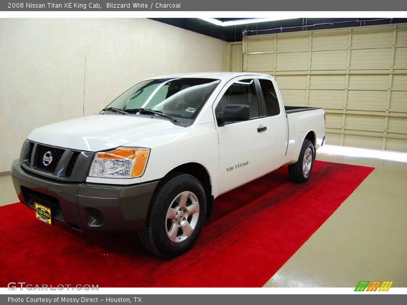 Blizzard White / Charcoal 2008 Nissan Titan XE King Cab