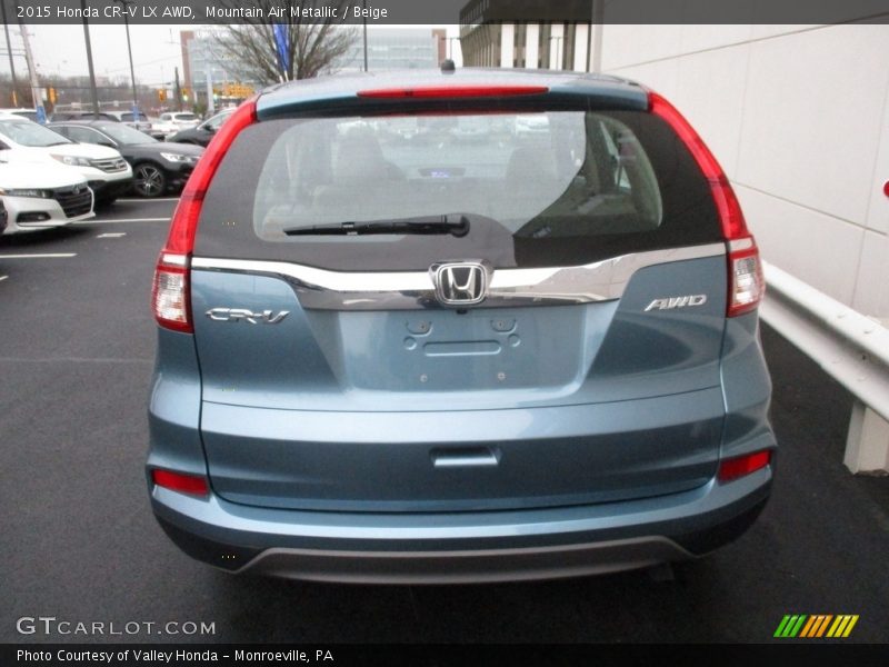 Mountain Air Metallic / Beige 2015 Honda CR-V LX AWD