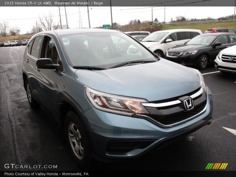 Mountain Air Metallic / Beige 2015 Honda CR-V LX AWD