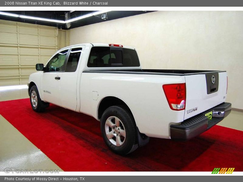 Blizzard White / Charcoal 2008 Nissan Titan XE King Cab