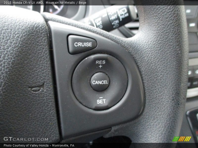 Mountain Air Metallic / Beige 2015 Honda CR-V LX AWD