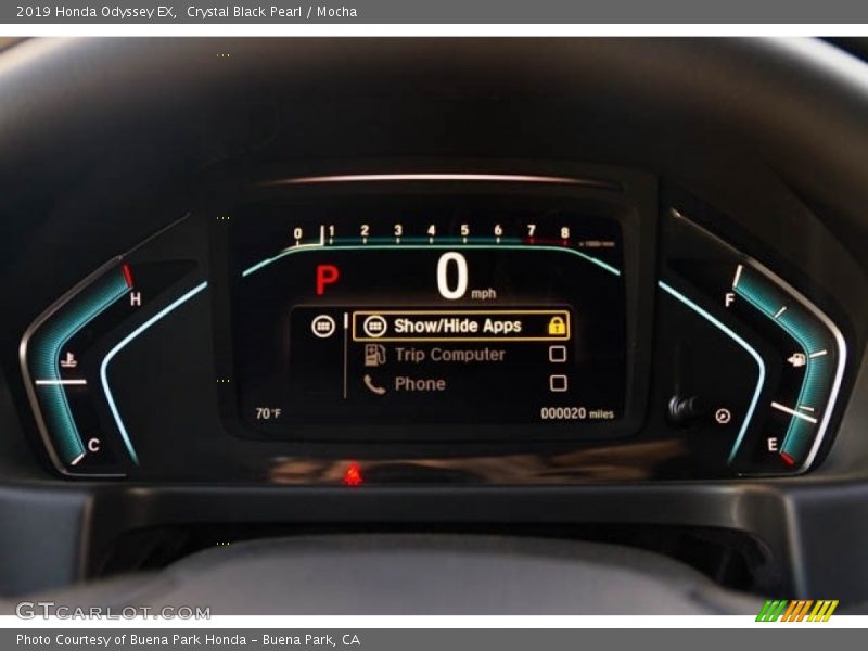Crystal Black Pearl / Mocha 2019 Honda Odyssey EX