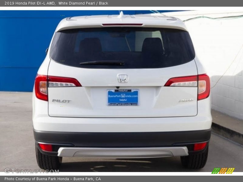 White Diamond Pearl / Black 2019 Honda Pilot EX-L AWD
