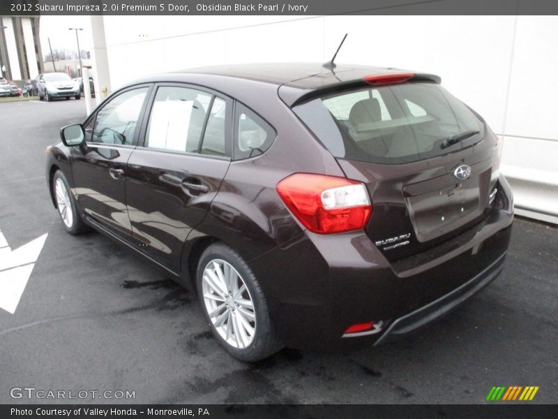 Obsidian Black Pearl / Ivory 2012 Subaru Impreza 2.0i Premium 5 Door