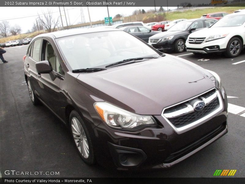 Obsidian Black Pearl / Ivory 2012 Subaru Impreza 2.0i Premium 5 Door