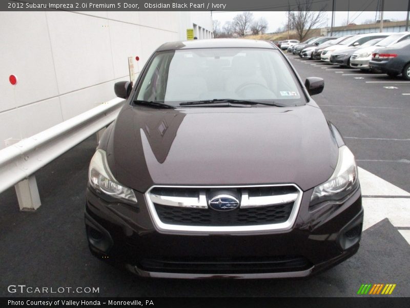 Obsidian Black Pearl / Ivory 2012 Subaru Impreza 2.0i Premium 5 Door