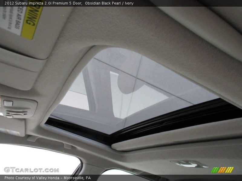 Obsidian Black Pearl / Ivory 2012 Subaru Impreza 2.0i Premium 5 Door