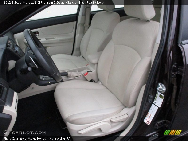 Obsidian Black Pearl / Ivory 2012 Subaru Impreza 2.0i Premium 5 Door