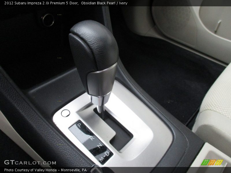 Obsidian Black Pearl / Ivory 2012 Subaru Impreza 2.0i Premium 5 Door