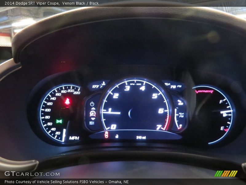  2014 SRT Viper Coupe Coupe Gauges