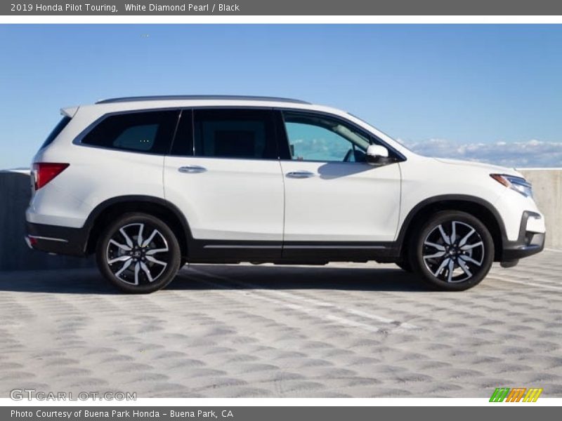 White Diamond Pearl / Black 2019 Honda Pilot Touring