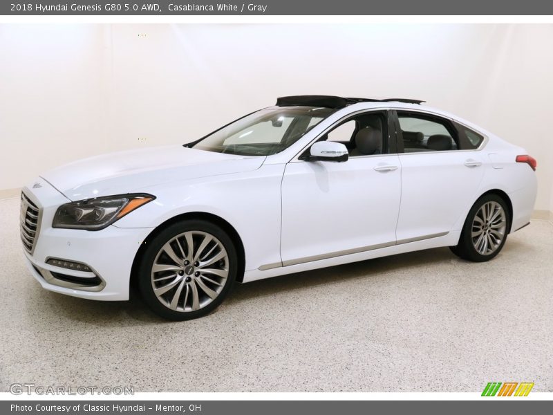  2018 Genesis G80 5.0 AWD Casablanca White