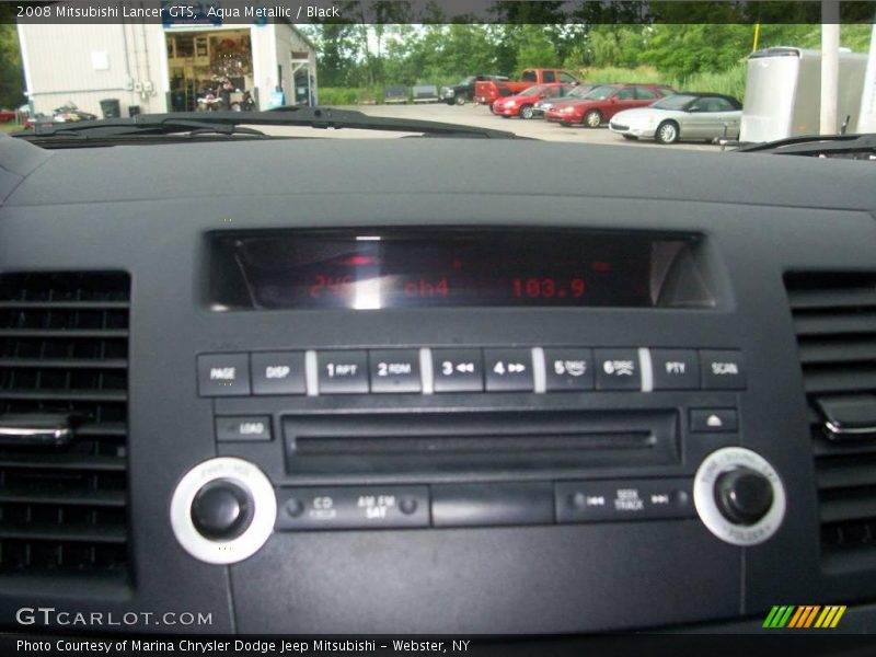 Aqua Metallic / Black 2008 Mitsubishi Lancer GTS