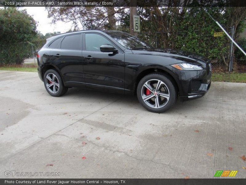 Santorini Black Metallic / Ebony 2019 Jaguar F-PACE S AWD