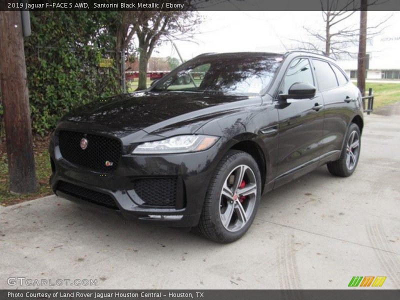 Santorini Black Metallic / Ebony 2019 Jaguar F-PACE S AWD