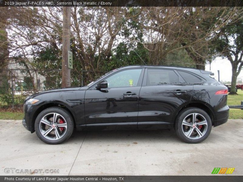 Santorini Black Metallic / Ebony 2019 Jaguar F-PACE S AWD