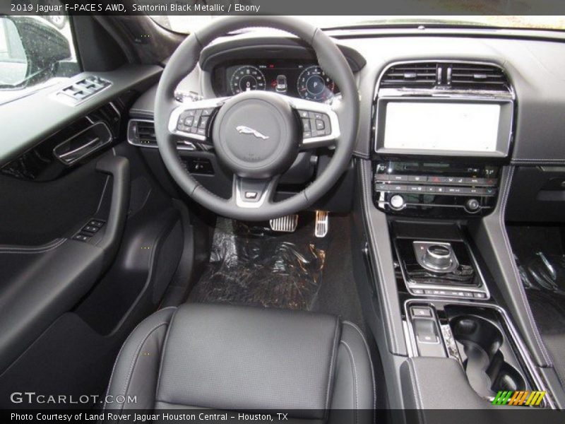 Santorini Black Metallic / Ebony 2019 Jaguar F-PACE S AWD