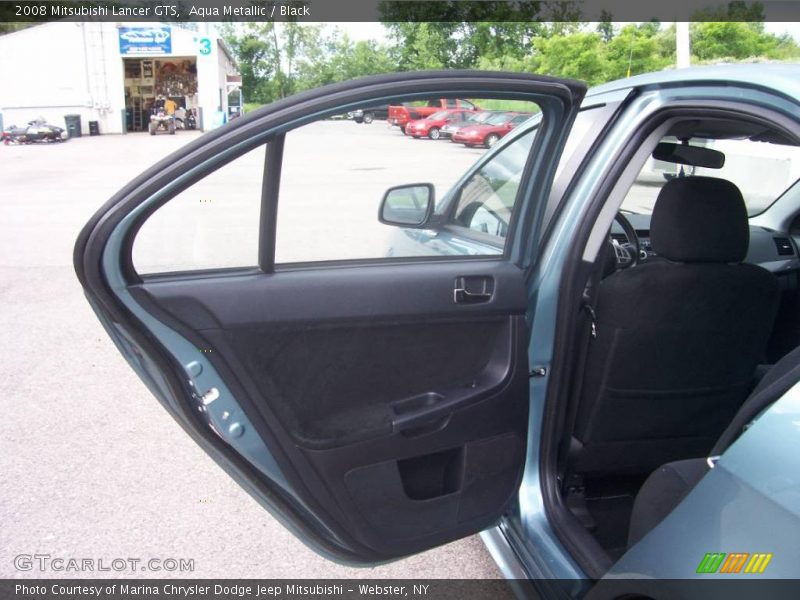 Aqua Metallic / Black 2008 Mitsubishi Lancer GTS
