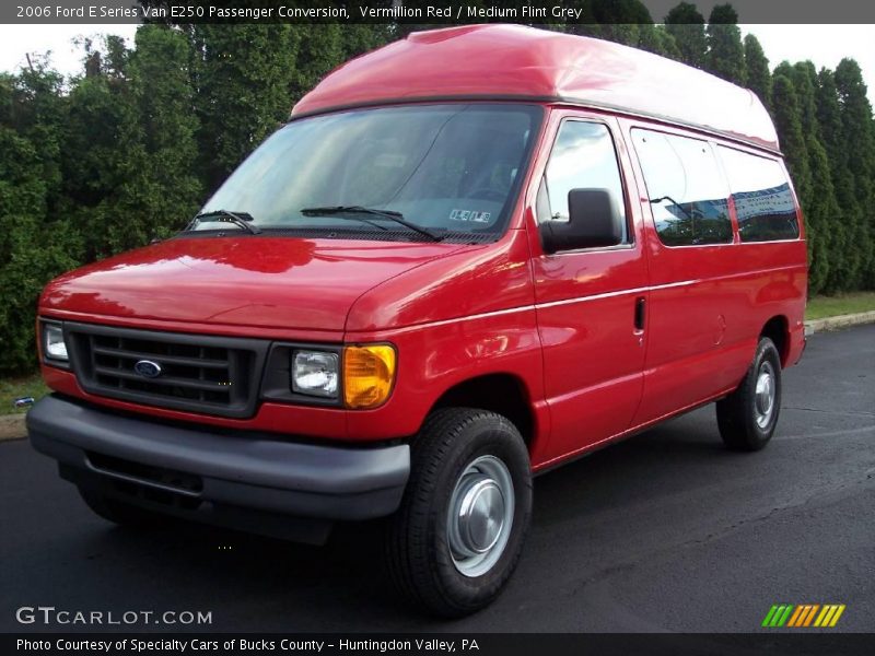 Vermillion Red / Medium Flint Grey 2006 Ford E Series Van E250 Passenger Conversion