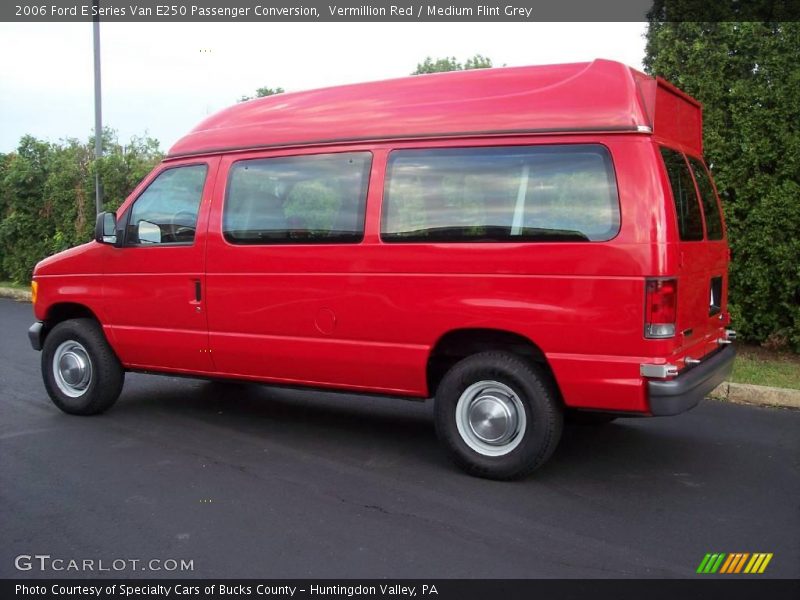 Vermillion Red / Medium Flint Grey 2006 Ford E Series Van E250 Passenger Conversion