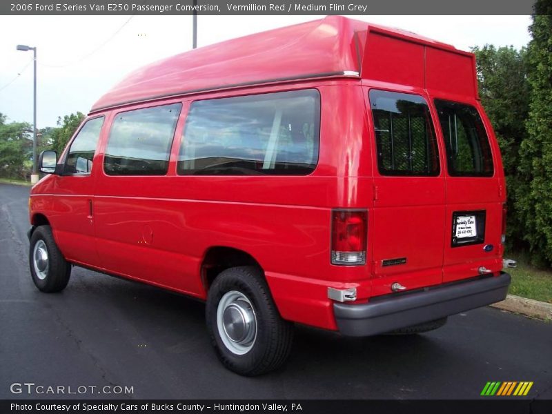 Vermillion Red / Medium Flint Grey 2006 Ford E Series Van E250 Passenger Conversion