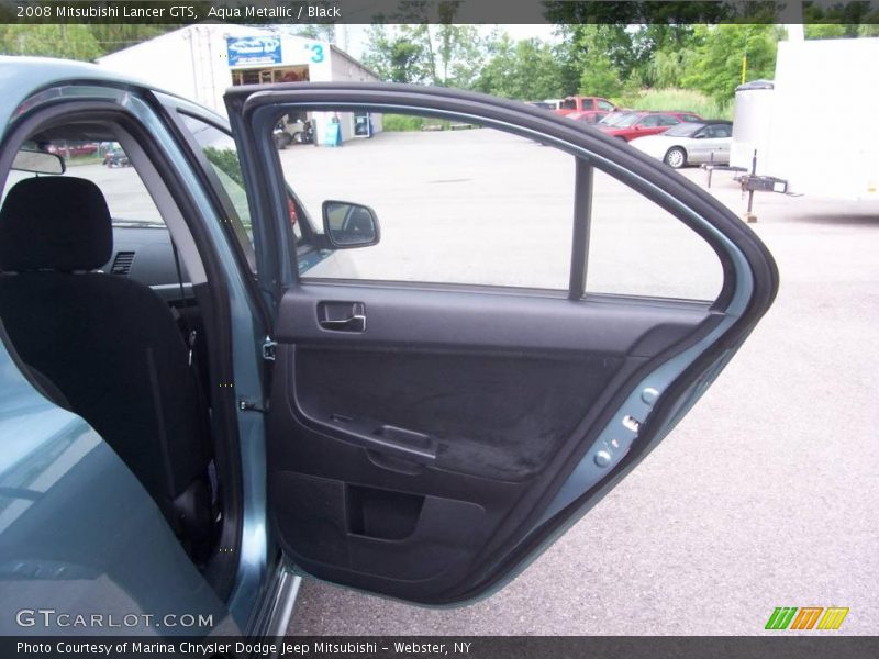 Aqua Metallic / Black 2008 Mitsubishi Lancer GTS
