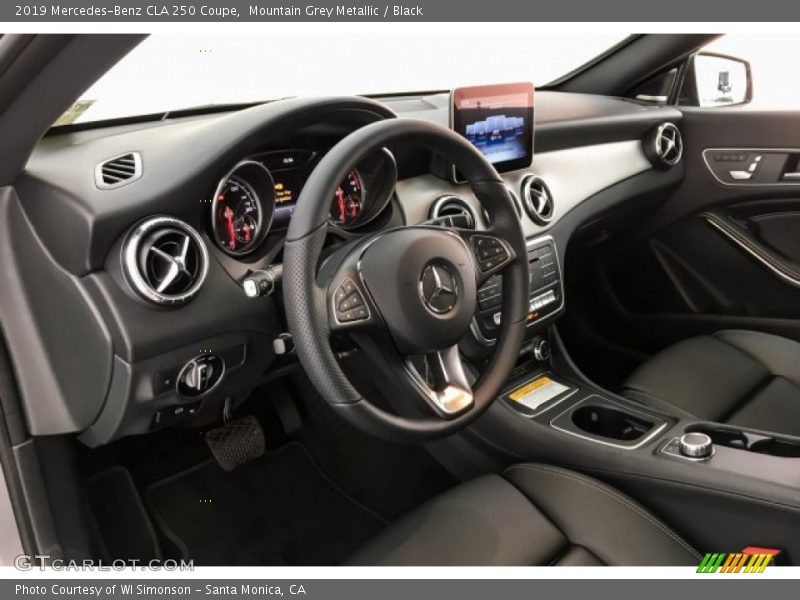 Mountain Grey Metallic / Black 2019 Mercedes-Benz CLA 250 Coupe