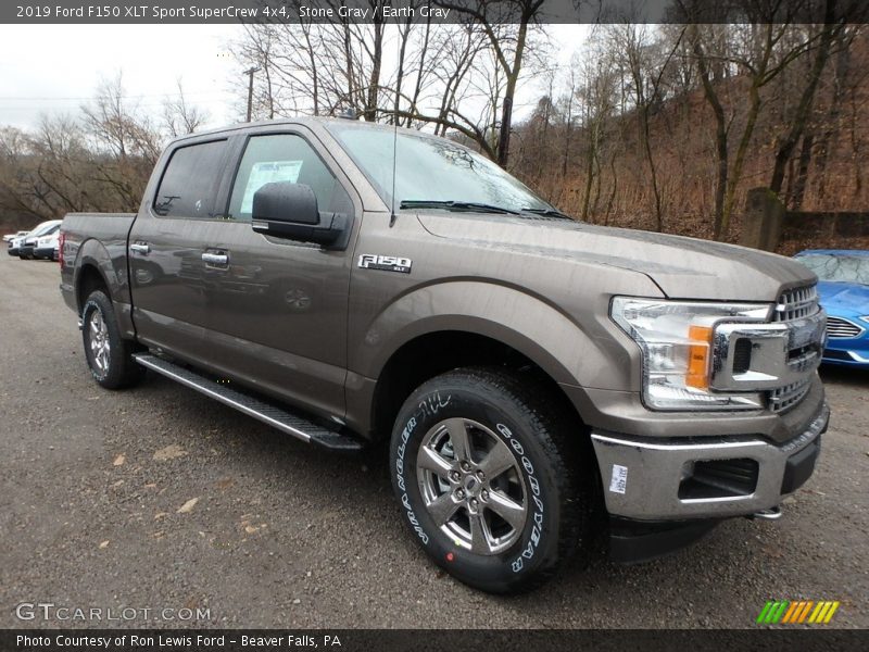 Stone Gray / Earth Gray 2019 Ford F150 XLT Sport SuperCrew 4x4