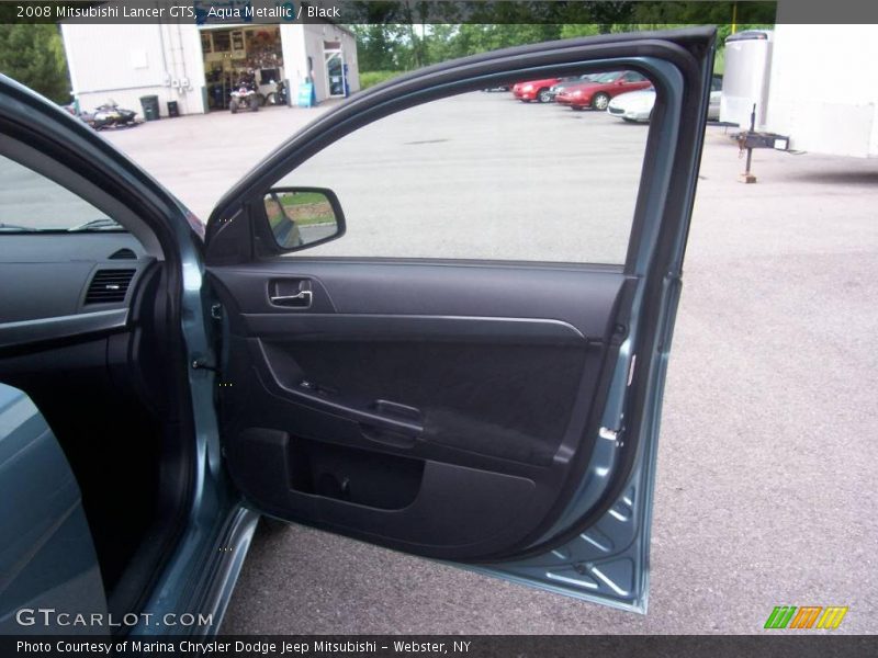 Aqua Metallic / Black 2008 Mitsubishi Lancer GTS