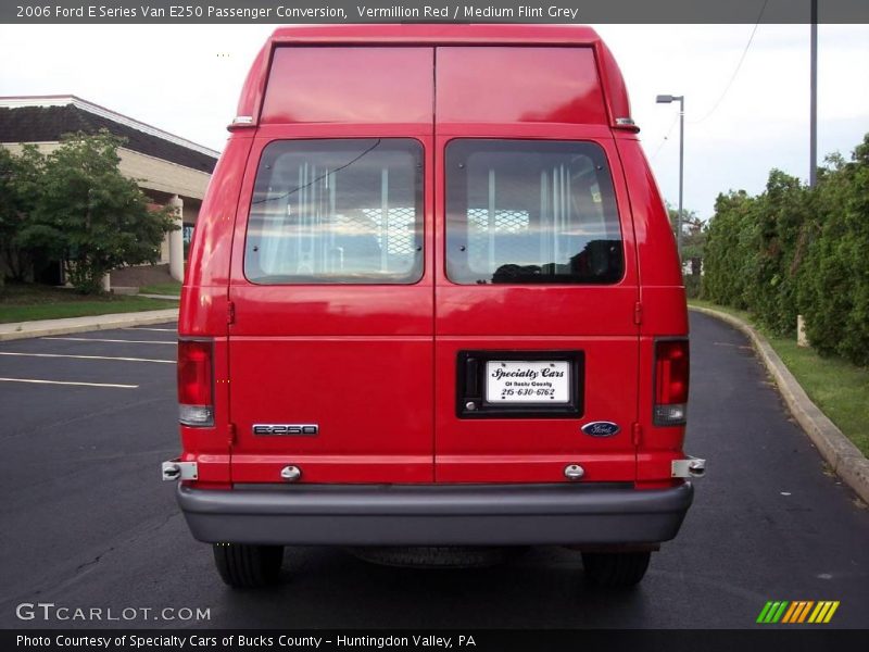 Vermillion Red / Medium Flint Grey 2006 Ford E Series Van E250 Passenger Conversion