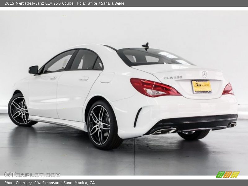 Polar White / Sahara Beige 2019 Mercedes-Benz CLA 250 Coupe