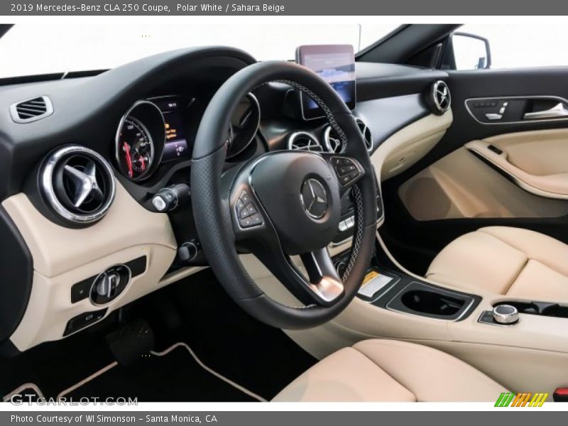 Polar White / Sahara Beige 2019 Mercedes-Benz CLA 250 Coupe