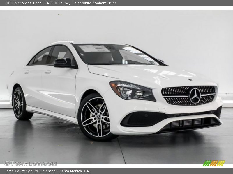 Polar White / Sahara Beige 2019 Mercedes-Benz CLA 250 Coupe