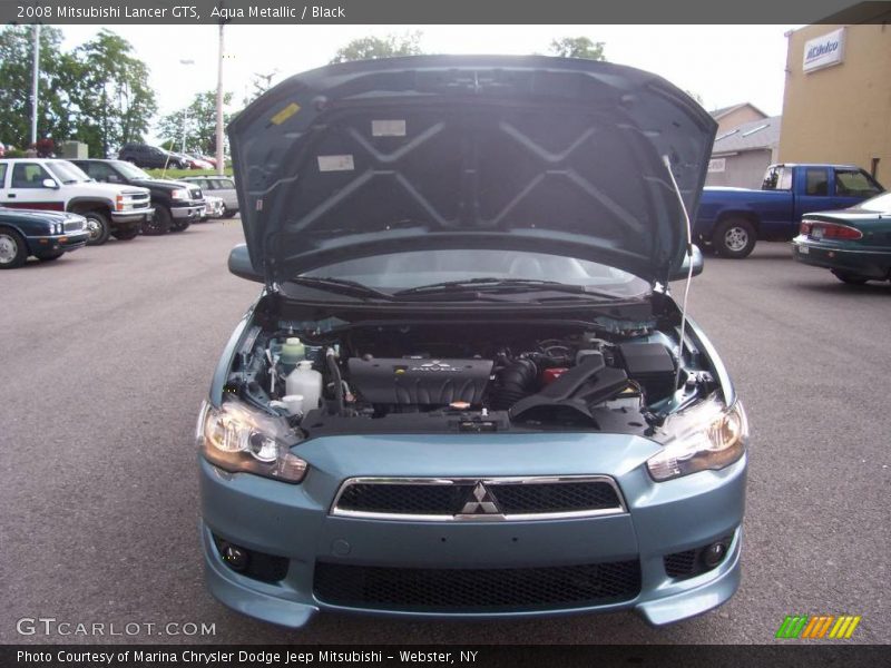Aqua Metallic / Black 2008 Mitsubishi Lancer GTS