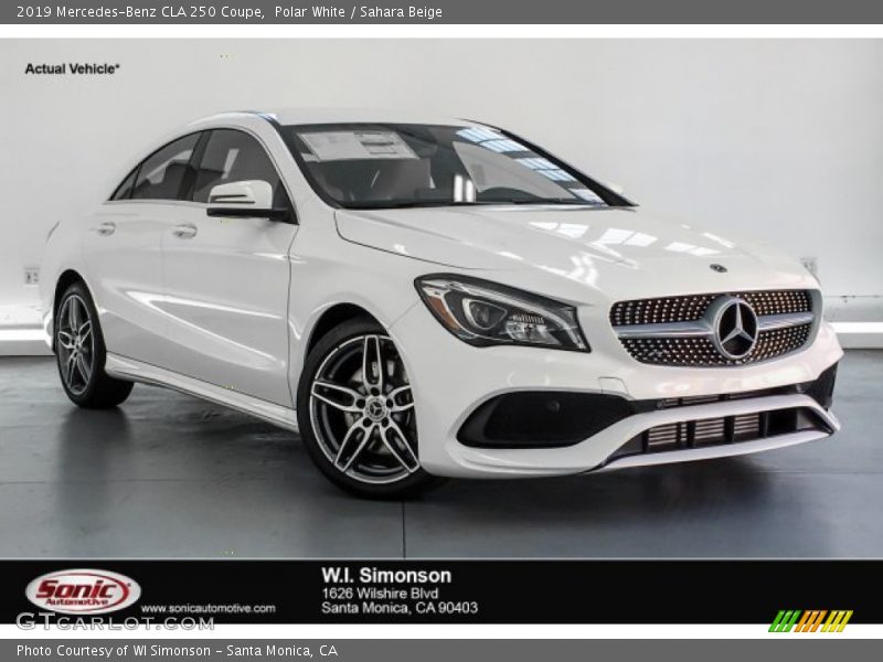 Polar White / Sahara Beige 2019 Mercedes-Benz CLA 250 Coupe