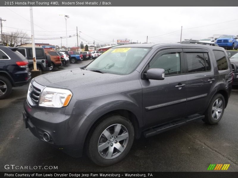 Modern Steel Metallic / Black 2015 Honda Pilot Touring 4WD