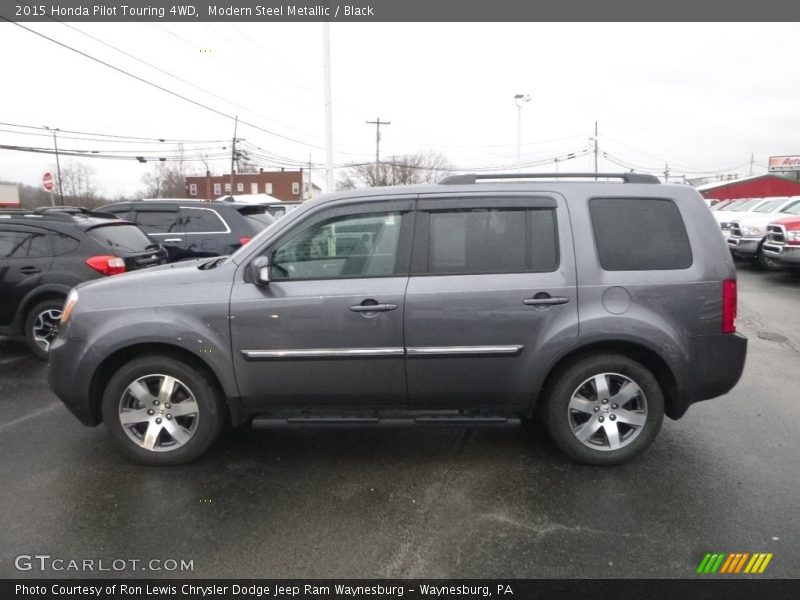 Modern Steel Metallic / Black 2015 Honda Pilot Touring 4WD