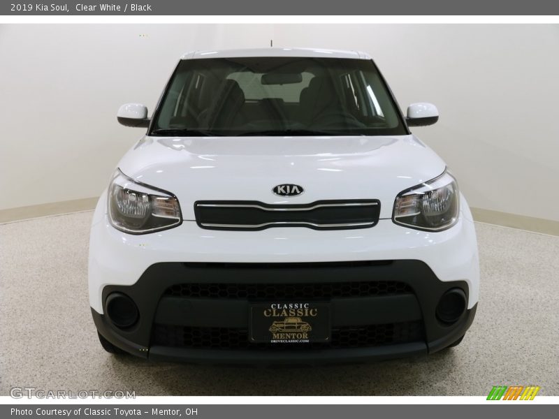 Clear White / Black 2019 Kia Soul