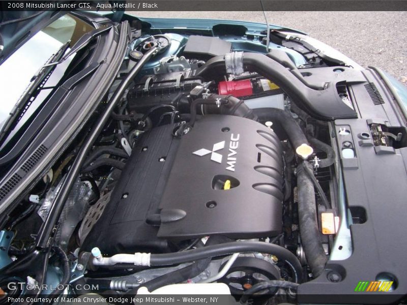 Aqua Metallic / Black 2008 Mitsubishi Lancer GTS