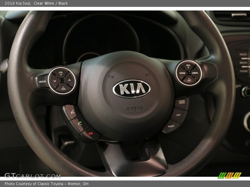 Clear White / Black 2019 Kia Soul