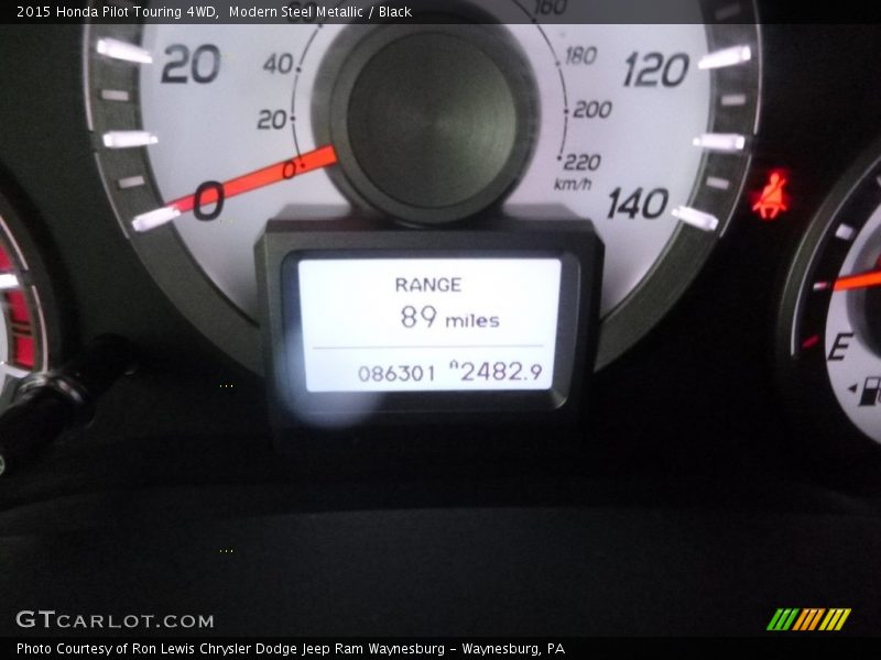 Modern Steel Metallic / Black 2015 Honda Pilot Touring 4WD