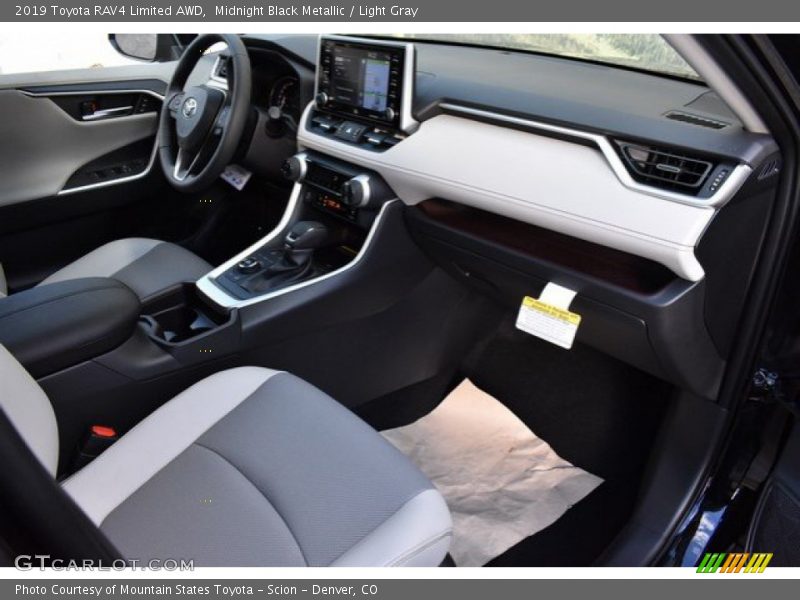Midnight Black Metallic / Light Gray 2019 Toyota RAV4 Limited AWD