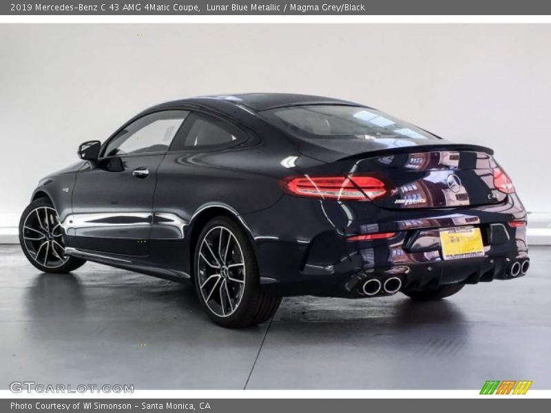 Lunar Blue Metallic / Magma Grey/Black 2019 Mercedes-Benz C 43 AMG 4Matic Coupe