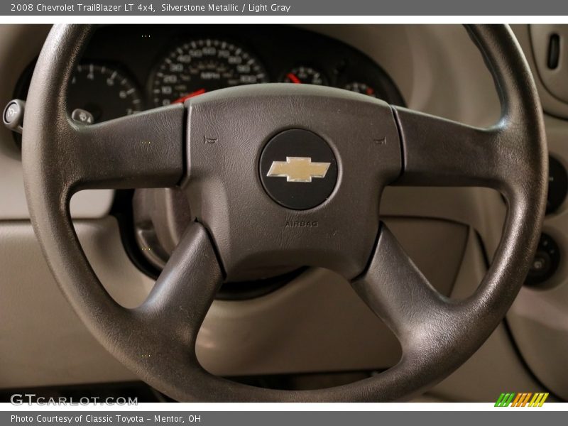 Silverstone Metallic / Light Gray 2008 Chevrolet TrailBlazer LT 4x4